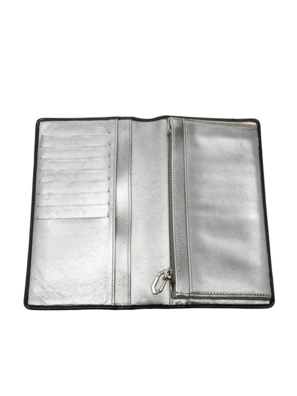 Chanel Mademoiselle Line CC Logo Wallet Black Lambskin - Picture 5 of 9